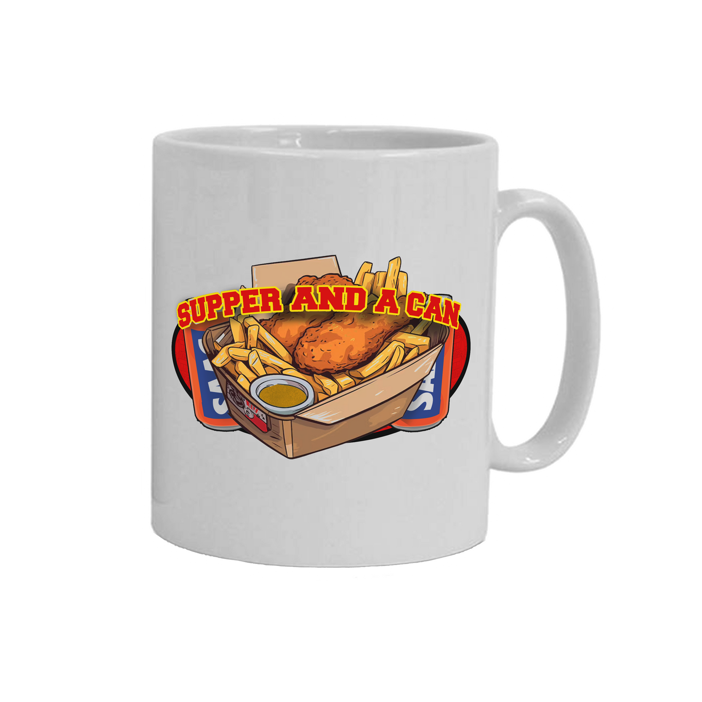 Supper and a Can mug